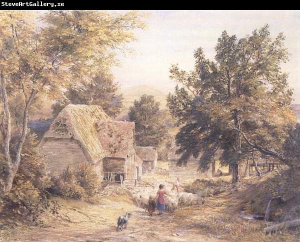 Samuel Palmer A Farmyard near Princes Risborough,Bucks